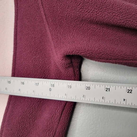 The North Face fleece jacket women's size M pink purple long sleeve zip up‎ - Picture 10 of 12